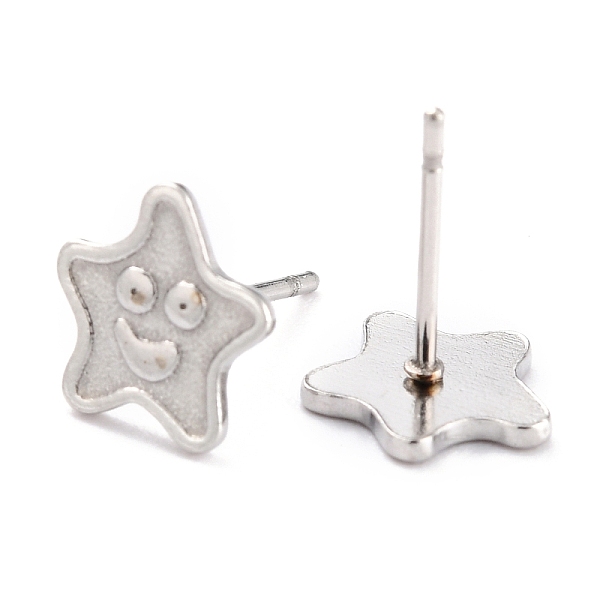 PandaHall 304 Stainless Steel Stud Earring Settings, Star, Stainless Steel Color, 12x8.7x1mm, Pin: 0.8mm 304 Stainless Steel Star
PandaHall 304 Stainless Steel Stud Earring Settings, Star, Stainless Steel Color, 12x8.7x1mm, Pin: 0.8mm 304 Stainless Steel Star