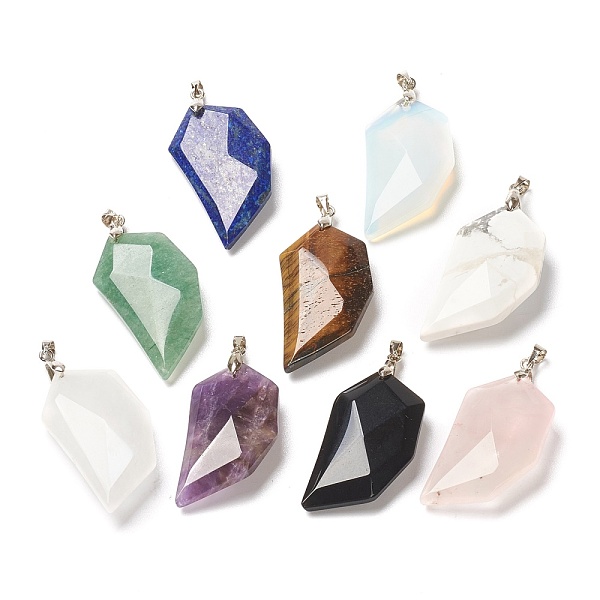 PandaHall Mixed Gemstone Pendants, Lover Half Heart Stone Faceted Charms with Platinum Brass Snap on Bails, 39x21x8.5mm, Hole: 4x3.5mm Mixed...
PandaHall Mixed Gemstone Pendants, Lover Half Heart Stone Faceted Charms with Platinum Brass Snap on Bails, 39x21x8.5mm, Hole: 4x3.5mm Mixed...
