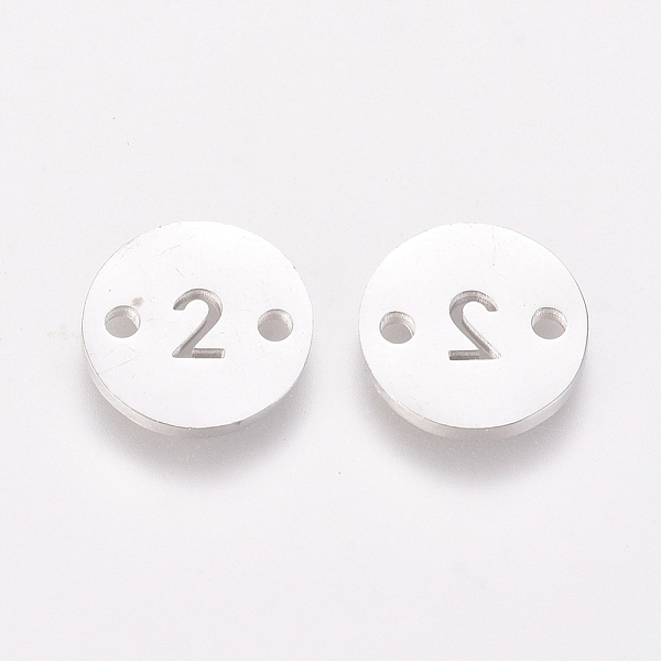 PandaHall Numbers 304 Stainless Steel Links, for Craft Jewelry Making, Flat Round, Stainless Steel Color, Num.2, 10x1mm, Hole: 1.4mm 304...
PandaHall Numbers 304 Stainless Steel Links, for Craft Jewelry Making, Flat Round, Stainless Steel Color, Num.2, 10x1mm, Hole: 1.4mm 304...
