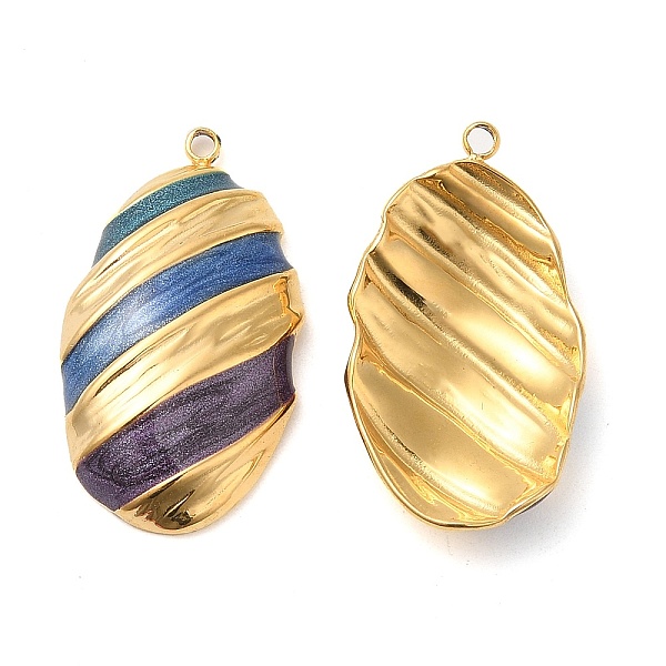 PandaHall Enamel Pendants, with 304 Stainless Steel Finding, Real 18K Gold Plated, Oval Charm, Dark Slate Blue, 26.5x14.5x4mm, Hole: 1.4mm...
PandaHall Enamel Pendants, with 304 Stainless Steel Finding, Real 18K Gold Plated, Oval Charm, Dark Slate Blue, 26.5x14.5x4mm, Hole: 1.4mm...