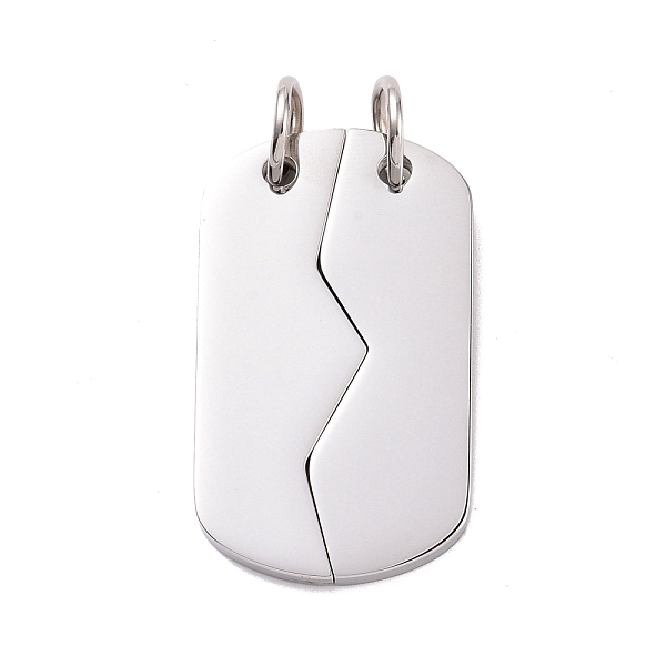 PandaHall Blank 304 Stainless Steel Split Pendants, with Jump Rings, Rectangle, Stainless Steel Color, 37x22x2.5mm, Hole: 6.5mm 304...
PandaHall Blank 304 Stainless Steel Split Pendants, with Jump Rings, Rectangle, Stainless Steel Color, 37x22x2.5mm, Hole: 6.5mm 304...