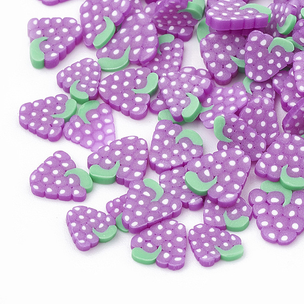 PandaHall Handmade Polymer Clay Nail Art Decoration, Fashion Nail Care, No Hole, Fruit, Grape, Blue Violet, 3.5~9x3.5~8x0.1~3mm Polymer Clay..., Purple
PandaHall Handmade Polymer Clay Nail Art Decoration, Fashion Nail Care, No Hole, Fruit, Grape, Blue Violet, 3.5~9x3.5~8x0.1~3mm Polymer Clay..., Purple