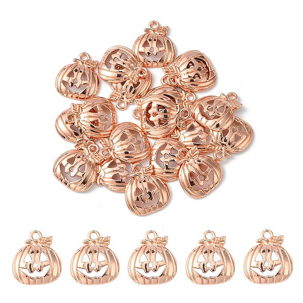 PandaHall 20Pcs Halloween Pumpkin Jack-O'-Lantern Alloy Pendants, Lead Free & Cadmium Free, Rose Gold, 18x16x3mm, Hole: 1.8mm Alloy Pumpkin
PandaHall 20Pcs Halloween Pumpkin Jack-O'-Lantern Alloy Pendants, Lead Free & Cadmium Free, Rose Gold, 18x16x3mm, Hole: 1.8mm Alloy Pumpkin