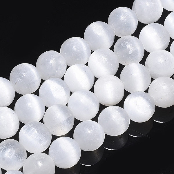 PandaHall Natural Selenite Beads Strands, Round, 10mm, Hole: 1.2mm, about 37pcs/strand, 15.94 inch(40.5cm) Selenite Round
PandaHall Natural Selenite Beads Strands, Round, 10mm, Hole: 1.2mm, about 37pcs/strand, 15.94 inch(40.5cm) Selenite Round
