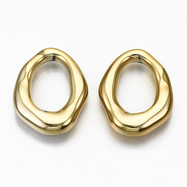 PandaHall CCB Plastic Linkings Rings, Ring, Golden, 32x25x7mm, Inner Diameter: 20x13mm Plastic Ring
PandaHall CCB Plastic Linkings Rings, Ring, Golden, 32x25x7mm, Inner Diameter: 20x13mm Plastic Ring