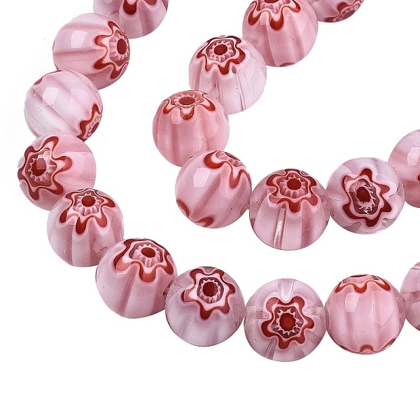 PandaHall Handmade Millefiori Glass Beads Strands, Round with Flower Pattern, Flamingo, 10mm, Hole: 1.2mm, about 36~38pcs/strand, 13.78..., Pink
PandaHall Handmade Millefiori Glass Beads Strands, Round with Flower Pattern, Flamingo, 10mm, Hole: 1.2mm, about 36~38pcs/strand, 13.78..., Pink