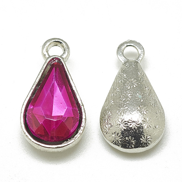 PandaHall Alloy Glass Pendants, Faceted, teardrop, Platinum, Camellia, 18x10x5mm, Hole: 2mm Alloy+Glass Teardrop Pink
PandaHall Alloy Glass Pendants, Faceted, teardrop, Platinum, Camellia, 18x10x5mm, Hole: 2mm Alloy+Glass Teardrop Pink