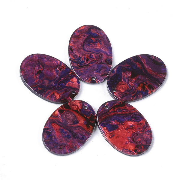 PandaHall Cellulose Acetate(Resin) Pendants, Oval, Purple, 27x18.5x2~2.5mm, Hole: 1.6mm Cellulose Acetate Oval Purple
PandaHall Cellulose Acetate(Resin) Pendants, Oval, Purple, 27x18.5x2~2.5mm, Hole: 1.6mm Cellulose Acetate Oval Purple