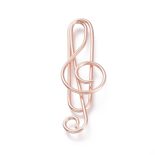 PandaHall Musical Note Shape Iron Paperclips, Cute Paper Clips, Funny Bookmark Marking Clips, Rose Gold, 36x12x2.5mm Iron
PandaHall Musical Note Shape Iron Paperclips, Cute Paper Clips, Funny Bookmark Marking Clips, Rose Gold, 36x12x2.5mm Iron