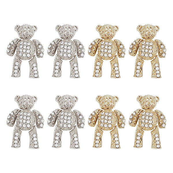 PandaHall FIBLOOM 8Pcs 2 Colors Three-Dimensional Cute Bear Cabochons Sparking Rhinestone Nail Art Carms Alloy Manicure Art Ornaments...
PandaHall FIBLOOM 8Pcs 2 Colors Three-Dimensional Cute Bear Cabochons Sparking Rhinestone Nail Art Carms Alloy Manicure Art Ornaments...