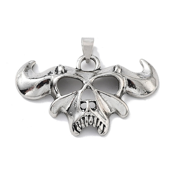 PandaHall Tibetan Style Alloy Pendants, Skull Charms, Cattle, 31x51x6.5mm, Hole: 8x4.5mm Alloy Cattle
PandaHall Tibetan Style Alloy Pendants, Skull Charms, Cattle, 31x51x6.5mm, Hole: 8x4.5mm Alloy Cattle
