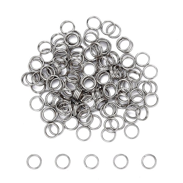 PandaHall 304 Stainless Steel Split Rings, Double Loops Jump Rings, Stainless Steel Color, 6x1.2mm, about 4.8mm inner diameter, 5000pcs/bag...
PandaHall 304 Stainless Steel Split Rings, Double Loops Jump Rings, Stainless Steel Color, 6x1.2mm, about 4.8mm inner diameter, 5000pcs/bag...