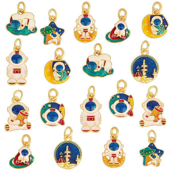 PandaHall 18Pcs 9 Style Alloy Enamel Pendants Sets, Cadmium Free & Lead Free, with Glitter Powder and Jump Rings, Matte Gold Color, Mixed..., Multicolor
PandaHall 18Pcs 9 Style Alloy Enamel Pendants Sets, Cadmium Free & Lead Free, with Glitter Powder and Jump Rings, Matte Gold Color, Mixed..., Multicolor