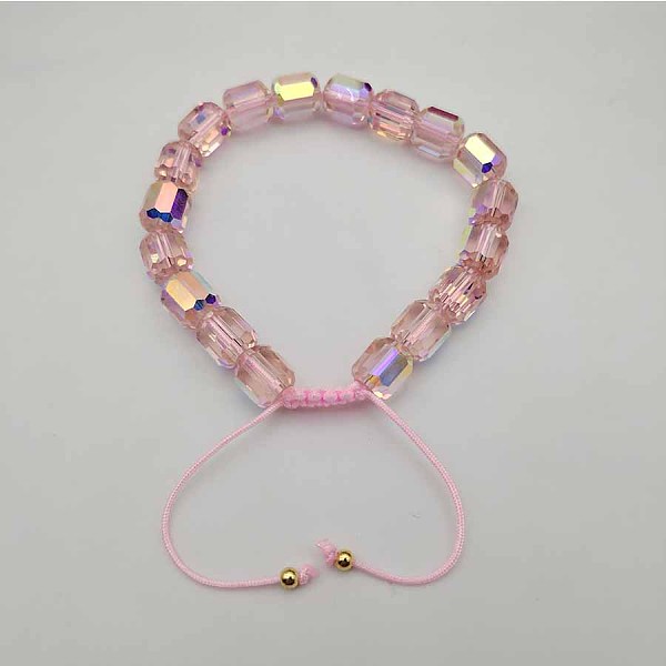 PandaHall Adjustable Electroplated Faceted Cube Glass Braided Beaded Bracelets for Women Men Glass
PandaHall Adjustable Electroplated Faceted Cube Glass Braided Beaded Bracelets for Women Men Glass