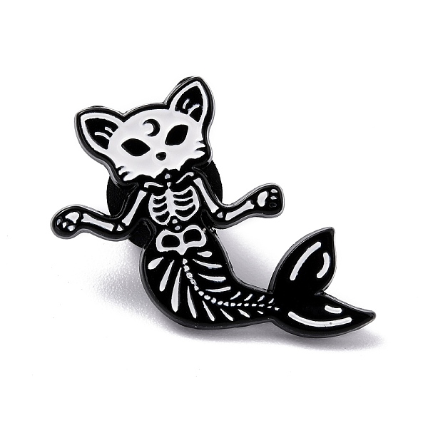 PandaHall Alloy Enamel Brooches, Enamel Pin, with Clutches, Cat Mermaid, Electrophoresis Black, White, 27x27x9.5mm, Pin: 1.2mm Alloy+Enamel...
PandaHall Alloy Enamel Brooches, Enamel Pin, with Clutches, Cat Mermaid, Electrophoresis Black, White, 27x27x9.5mm, Pin: 1.2mm Alloy+Enamel...