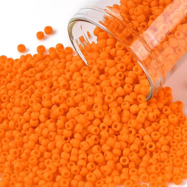 PandaHall TOHO Round Seed Beads, Japanese Seed Beads, (42DF) Opaque Frost Cantelope, 11/0, 2.2mm, Hole: 0.8mm, about 1110pcs/bottle..., Orange
PandaHall TOHO Round Seed Beads, Japanese Seed Beads, (42DF) Opaque Frost Cantelope, 11/0, 2.2mm, Hole: 0.8mm, about 1110pcs/bottle..., Orange