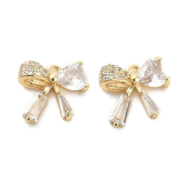 PandaHall Brass Micro Pave Clear Cubic Zirconia Pendants, with Glass, Bowknot, Real 18K Gold Plated, 12x12.5x4.5mm, Hole: 1.5mm Brass+Cubic...
PandaHall Brass Micro Pave Clear Cubic Zirconia Pendants, with Glass, Bowknot, Real 18K Gold Plated, 12x12.5x4.5mm, Hole: 1.5mm Brass+Cubic...
