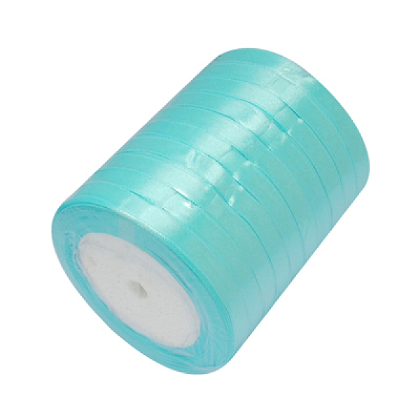 PandaHall Single Face Satin Ribbon, Polyester Ribbon, Cyan, 1/4 inch(6mm), about 25yards/roll(22.86m/roll), 10rolls/group, 250yards/group...
PandaHall Single Face Satin Ribbon, Polyester Ribbon, Cyan, 1/4 inch(6mm), about 25yards/roll(22.86m/roll), 10rolls/group, 250yards/group...