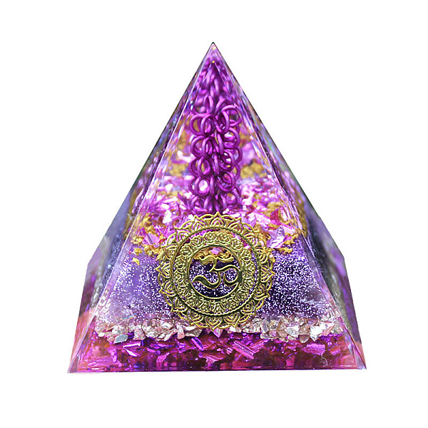 PandaHall Orgonite Pyramid Resin Energy Generators, with Natural Amethyst Chip inside for Home Office Desk Decoration, 50x50x50mm Amethyst..., Purple
PandaHall Orgonite Pyramid Resin Energy Generators, with Natural Amethyst Chip inside for Home Office Desk Decoration, 50x50x50mm Amethyst..., Purple