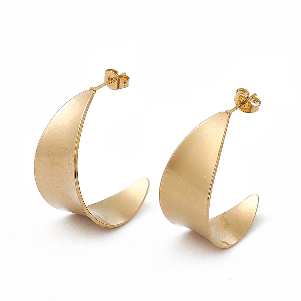 PandaHall 201 Stainless Steel Arch Stud Earrings with 304 Stainless Steel Pins for Women, Golden, 32.5x15mm, Pin: 0.7mm 201 Stainless Steel...
PandaHall 201 Stainless Steel Arch Stud Earrings with 304 Stainless Steel Pins for Women, Golden, 32.5x15mm, Pin: 0.7mm 201 Stainless Steel...