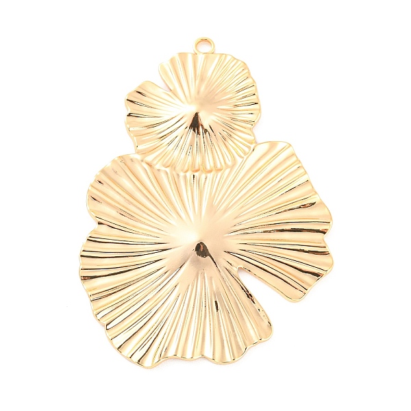 PandaHall Rack Plating Brass Pendants, Leaf Charm, Real 18K Gold Plated, 49x36x2mm, Hole: 1.8mm Brass Leaf
PandaHall Rack Plating Brass Pendants, Leaf Charm, Real 18K Gold Plated, 49x36x2mm, Hole: 1.8mm Brass Leaf