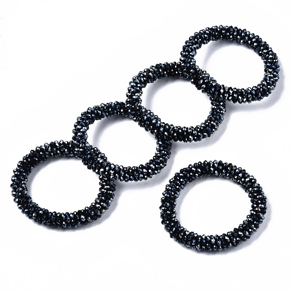 PandaHall Faceted Electroplate Glass Beads Stretch Bracelets, Torsade Bracelets, Rondelle, Prussian Blue, Inner Diameter: 2 inch(5cm) Glass
PandaHall Faceted Electroplate Glass Beads Stretch Bracelets, Torsade Bracelets, Rondelle, Prussian Blue, Inner Diameter: 2 inch(5cm) Glass