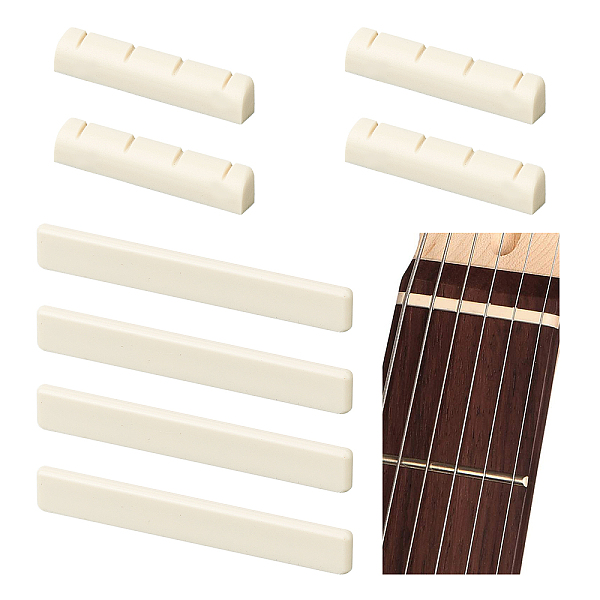 PandaHall CHGCRAFT 8Pcs 2 Style Plastic Electric Guitar Nuts & Bridge Saddle, Vintage Style, Beige, 35~60x6.5~8x3~5mm, 4pcs/style Plastic..., Yellow
PandaHall CHGCRAFT 8Pcs 2 Style Plastic Electric Guitar Nuts & Bridge Saddle, Vintage Style, Beige, 35~60x6.5~8x3~5mm, 4pcs/style Plastic..., Yellow