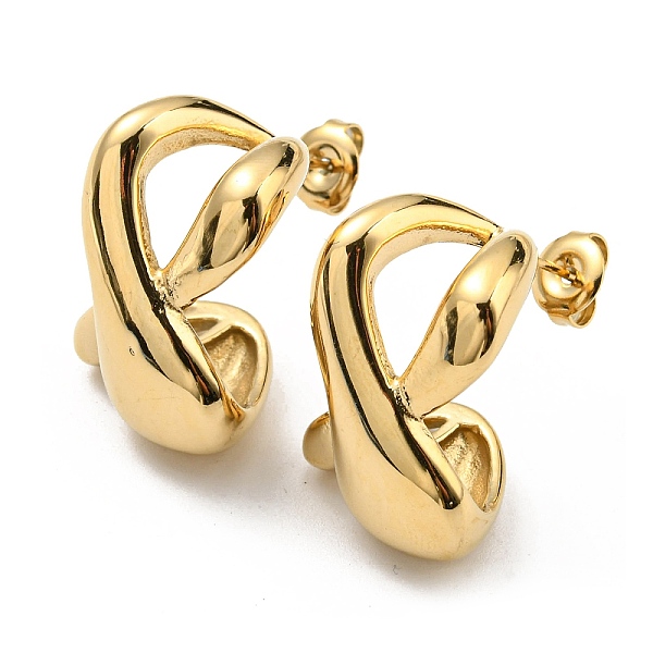 PandaHall 304 Stainless Steel Twist Infinity Stud Earrings, Real 18K Gold Plated, 22.5x15mm 304 Stainless Steel Infinity
PandaHall 304 Stainless Steel Twist Infinity Stud Earrings, Real 18K Gold Plated, 22.5x15mm 304 Stainless Steel Infinity