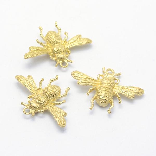 PandaHall Brass Pendants, Lead Free & Cadmium Free & Nickel Free, Bee, Raw(Unplated), 20x28.5x5.5mm, Hole: 1.5mm Brass Bees
PandaHall Brass Pendants, Lead Free & Cadmium Free & Nickel Free, Bee, Raw(Unplated), 20x28.5x5.5mm, Hole: 1.5mm Brass Bees
