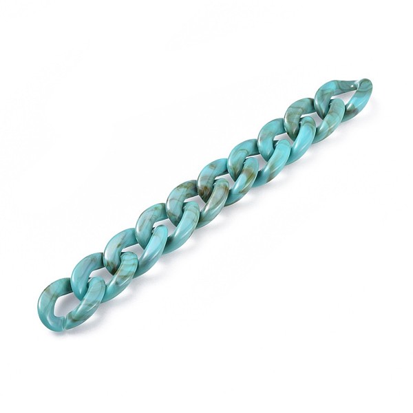 PandaHall Acrylic Curb Chains, Unwelded, Turquoise, 39.37 inch(100cm), Link: 29x21x6mm, 1m/strand Acrylic Green
PandaHall Acrylic Curb Chains, Unwelded, Turquoise, 39.37 inch(100cm), Link: 29x21x6mm, 1m/strand Acrylic Green