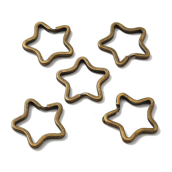 PandaHall Iron Split Key Rings, Keychain Clasp Findings, Star, Antique Bronze, 34x3mm Iron Star
PandaHall Iron Split Key Rings, Keychain Clasp Findings, Star, Antique Bronze, 34x3mm Iron Star