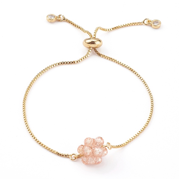 PandaHall Adjustable Brass Slider Bracelets, Bolo Bracelets, with Cubic Zirconia Woven Beads, Bisque, Inner Diameter: 1/4~3-1/8 inch..., Orange
PandaHall Adjustable Brass Slider Bracelets, Bolo Bracelets, with Cubic Zirconia Woven Beads, Bisque, Inner Diameter: 1/4~3-1/8 inch..., Orange