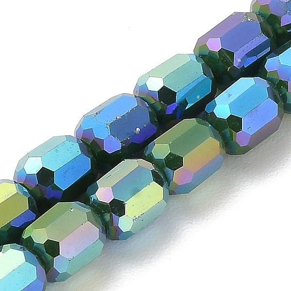 PandaHall Electroplate Glass Beads Strands, Opaque Solid Color, AB Color Plated, Faceted, Column, Sea Green, 6x7~7.5mm, Hole: 1mm, about...
PandaHall Electroplate Glass Beads Strands, Opaque Solid Color, AB Color Plated, Faceted, Column, Sea Green, 6x7~7.5mm, Hole: 1mm, about...