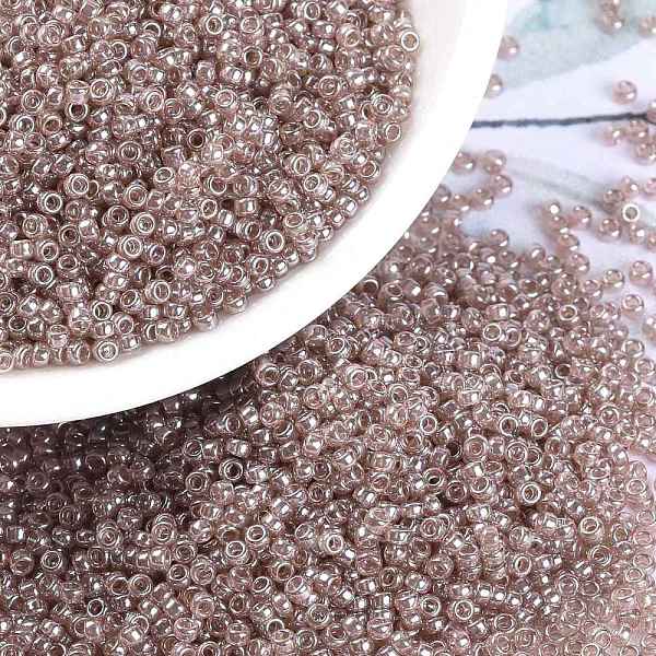 PandaHall MIYUKI Round Rocailles Beads, Japanese Seed Beads, 15/0, (RR3512) Transparent Blush Luster, 1.5mm, Hole: 0.7mm, about 5555pcs/10g..., Pink
PandaHall MIYUKI Round Rocailles Beads, Japanese Seed Beads, 15/0, (RR3512) Transparent Blush Luster, 1.5mm, Hole: 0.7mm, about 5555pcs/10g..., Pink