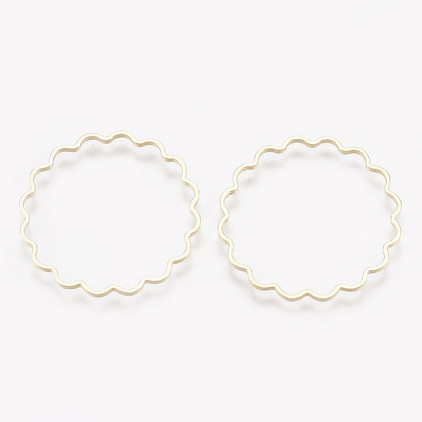 PandaHall Brass Linking Rings, Real 18K Gold Plated, Ring, 24.5x24.5x1mm Brass Ring
PandaHall Brass Linking Rings, Real 18K Gold Plated, Ring, 24.5x24.5x1mm Brass Ring