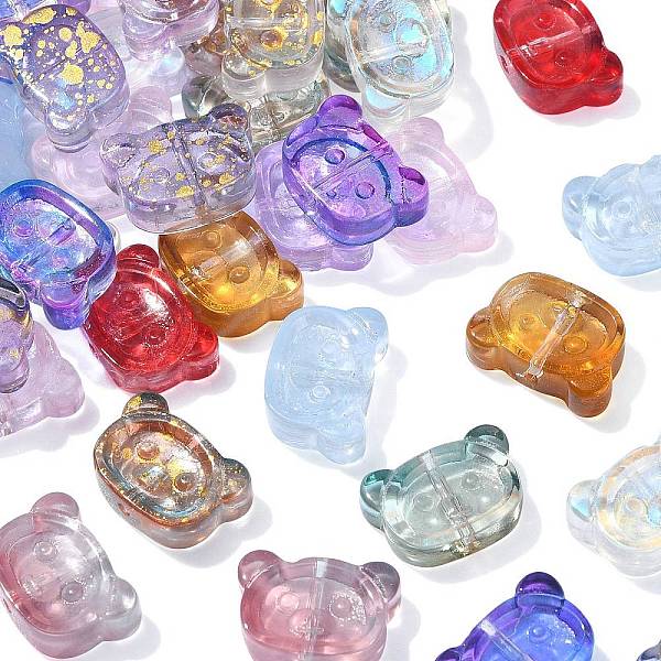 PandaHall 100Pcs Spray Painted Transparent Glass Beads, Bear, Mixed Color, 10x14.5x5mm, Hole: 1.2mm Glass Bear Multicolor
PandaHall 100Pcs Spray Painted Transparent Glass Beads, Bear, Mixed Color, 10x14.5x5mm, Hole: 1.2mm Glass Bear Multicolor
