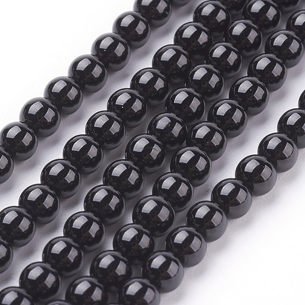 PandaHall Natural Tourmaline Beads Strands, Round, Black, 4mm, Hole: 0.8mm, about 43~45pcs/strand, 7.8 inch Tourmaline Round Black
PandaHall Natural Tourmaline Beads Strands, Round, Black, 4mm, Hole: 0.8mm, about 43~45pcs/strand, 7.8 inch Tourmaline Round Black