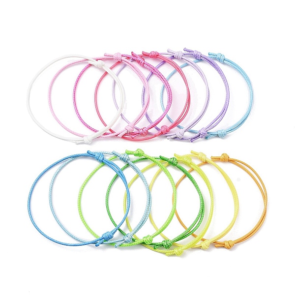 PandaHall 14Pcs 14 Colors Eco-Friendly Korean Waxed Polyester Cord, for Adjustable Bracelet Making, Mixed Color, Inner Diameter: 3-1/8~3-1/4..., Multicolor
PandaHall 14Pcs 14 Colors Eco-Friendly Korean Waxed Polyester Cord, for Adjustable Bracelet Making, Mixed Color, Inner Diameter: 3-1/8~3-1/4..., Multicolor