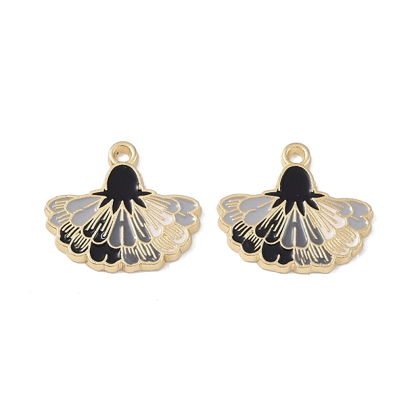 PandaHall Rack Plating Alloy Enamel Pendants, Cadmium Free & Nickel Free & Lead Free, Fan Charm, Black, 22x25x2mm, Hole: 2mm Alloy+Enamel...
PandaHall Rack Plating Alloy Enamel Pendants, Cadmium Free & Nickel Free & Lead Free, Fan Charm, Black, 22x25x2mm, Hole: 2mm Alloy+Enamel...