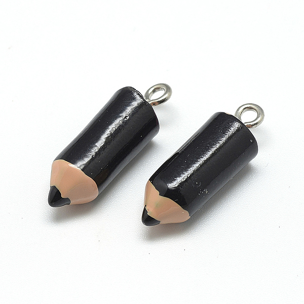 PandaHall Resin Pendants, with Iron Findings, Crayon, Black, 23~25x7.5mm, Hole: 1.8mm Iron+Resin Black
PandaHall Resin Pendants, with Iron Findings, Crayon, Black, 23~25x7.5mm, Hole: 1.8mm Iron+Resin Black