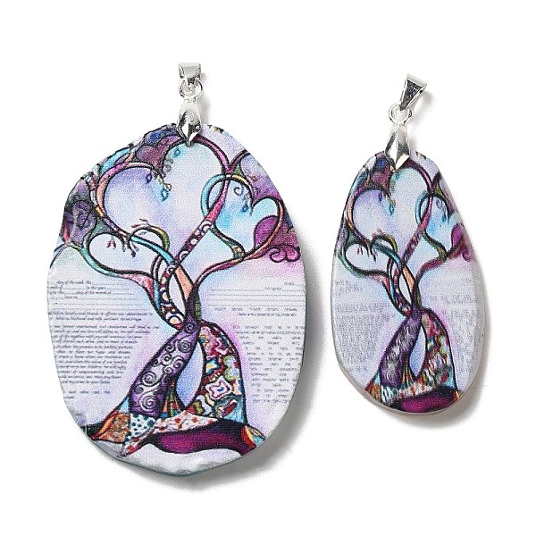 PandaHall Natural Agate Big Pendants, Tree of Life Charms with Platinum Plated Metal Pinch Bails, Dyed & Heated, Lavender..., Purple
PandaHall Natural Agate Big Pendants, Tree of Life Charms with Platinum Plated Metal Pinch Bails, Dyed & Heated, Lavender..., Purple