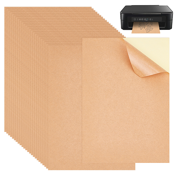 PandaHall A5 Self-Adhesive Printable Sticker Kraft Paper, for Laser & Inkjet Printer, Rectangle, BurlyWood, 210x148x0.2mm Paper Rectangle..., Orange
PandaHall A5 Self-Adhesive Printable Sticker Kraft Paper, for Laser & Inkjet Printer, Rectangle, BurlyWood, 210x148x0.2mm Paper Rectangle..., Orange