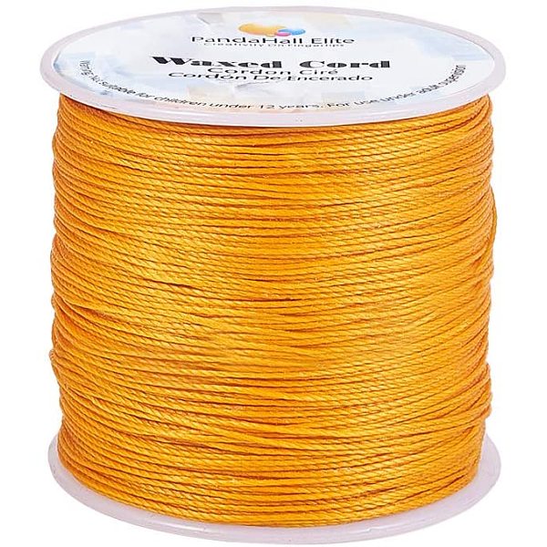 PandaHall about 106m 0.5mm Round Waxed Polyester Cords Thread Beading String Spool for Bracelet Necklace Jewelry Making Macrame Supplies..., Gold
PandaHall about 106m 0.5mm Round Waxed Polyester Cords Thread Beading String Spool for Bracelet Necklace Jewelry Making Macrame Supplies..., Gold