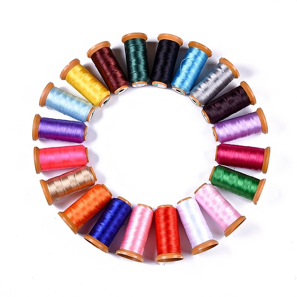 PandaHall Polyester Threads, for Jewelry Making, Mixed Color, 0.12mm, about 1640.41 yards(1500m)/roll Polyester Multicolor
PandaHall Polyester Threads, for Jewelry Making, Mixed Color, 0.12mm, about 1640.41 yards(1500m)/roll Polyester Multicolor