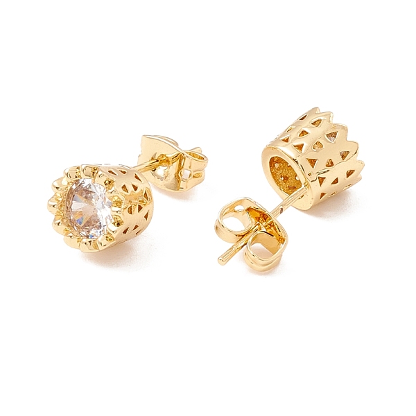 PandaHall Cubic Zirconia Column Stud Earrings, Real 18K Gold Plated Brass Jewelry for Women, Lead Free & Cadmium Free, Clear, 7.5mm, Pin...
PandaHall Cubic Zirconia Column Stud Earrings, Real 18K Gold Plated Brass Jewelry for Women, Lead Free & Cadmium Free, Clear, 7.5mm, Pin...