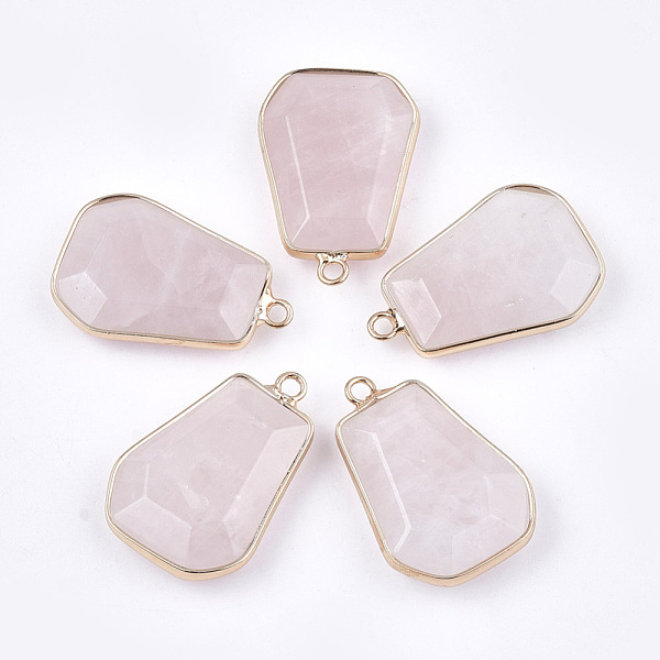 PandaHall Natural Rose Quartz Pendants, with Brass Findings, Trapezoid, Golden, 30~32x21~22x6~7mm, Hole: 2mm Rose Quartz Trapezoid
PandaHall Natural Rose Quartz Pendants, with Brass Findings, Trapezoid, Golden, 30~32x21~22x6~7mm, Hole: 2mm Rose Quartz Trapezoid