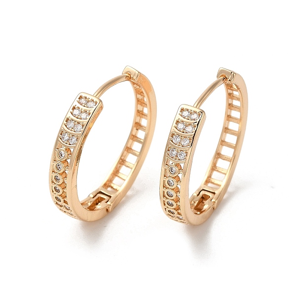 PandaHall Brass Micro Pave Cubic Zirconia Hoop Earrings for Women, Hollow Rectangle, Light Gold, 27x4.5mm Brass Rectangle Clear
PandaHall Brass Micro Pave Cubic Zirconia Hoop Earrings for Women, Hollow Rectangle, Light Gold, 27x4.5mm Brass Rectangle Clear