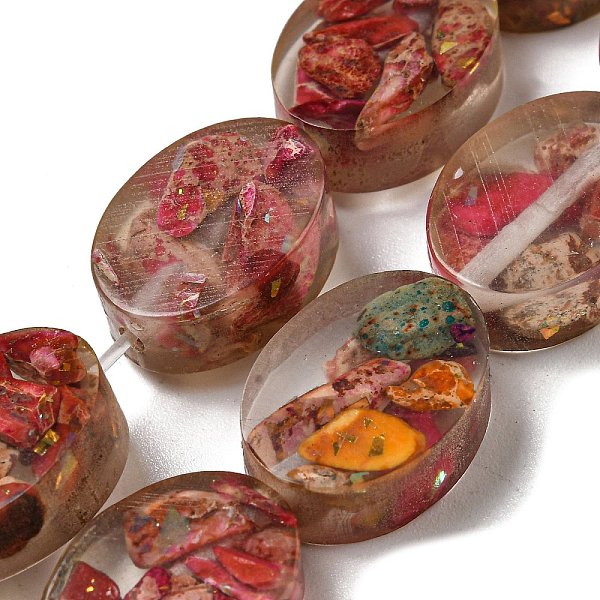 PandaHall Dyed Natural Imperial Jasper with Resin Beads Strands, Oval, Cerise, 16x12x6mm, Hole: 1.2mm, about 11pcs/strand, 6.89 inch(17.5cm)..., Red
PandaHall Dyed Natural Imperial Jasper with Resin Beads Strands, Oval, Cerise, 16x12x6mm, Hole: 1.2mm, about 11pcs/strand, 6.89 inch(17.5cm)..., Red