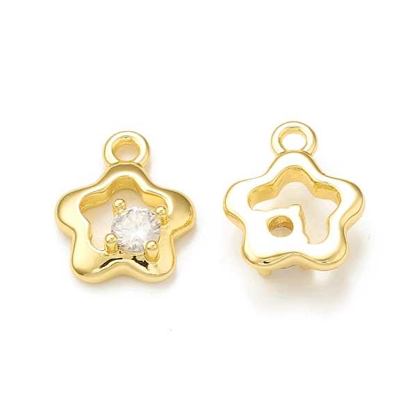 PandaHall Clear Glass Pendnants, with Brass Findings, Star Charms, Real 18K Gold Plated, 10x8.5x3mm, Hole: 1.2mm Brass+Glass Star Clear
PandaHall Clear Glass Pendnants, with Brass Findings, Star Charms, Real 18K Gold Plated, 10x8.5x3mm, Hole: 1.2mm Brass+Glass Star Clear