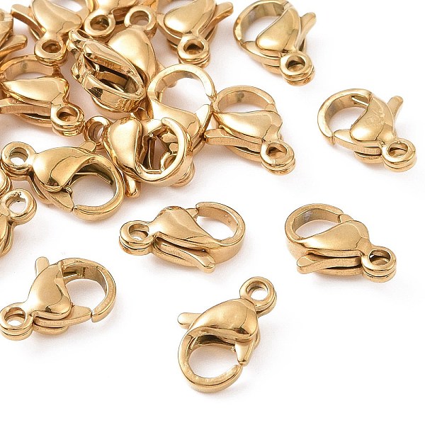 PandaHall 304 Stainless Steel Lobster Claw Clasps, Golden, 9x6x3mm, Hole: 1.2mm 304 Stainless Steel Others
PandaHall 304 Stainless Steel Lobster Claw Clasps, Golden, 9x6x3mm, Hole: 1.2mm 304 Stainless Steel Others